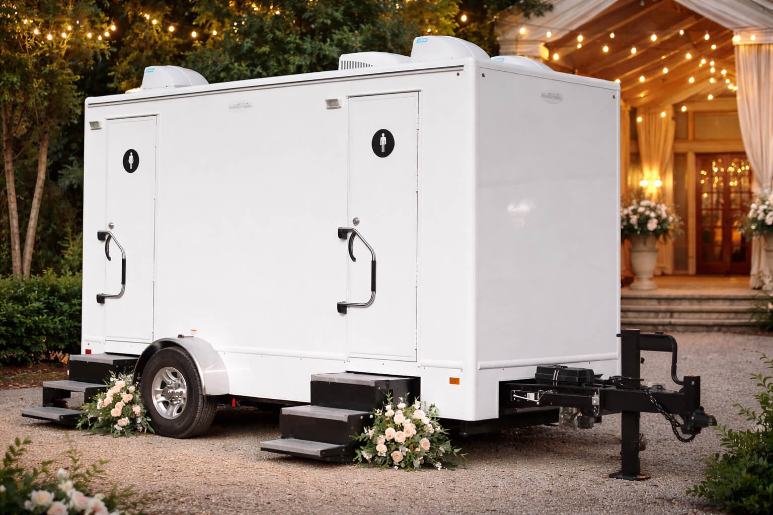 Luxury restroom trailer interior